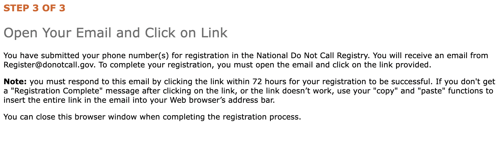 Verify Your Information Through Your Email